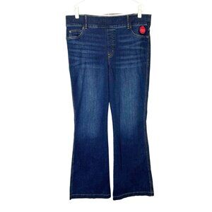 NEW Spanx Flare Jeans Womens Size 2X Pull‎ On Waist